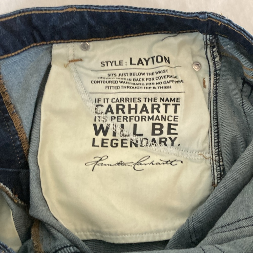 Carhartt slim fit Layton skinny leg midnight sky 12 - Picture 10 of 15